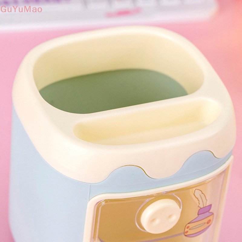 [cxGUYU] Hộp Đựng Bút Nhiều Ngăn Hình Heo Con Hoạt Hình Sáng Tạo Dễ Thương Cho Nữ Sinh / Văn Phòng PRTA