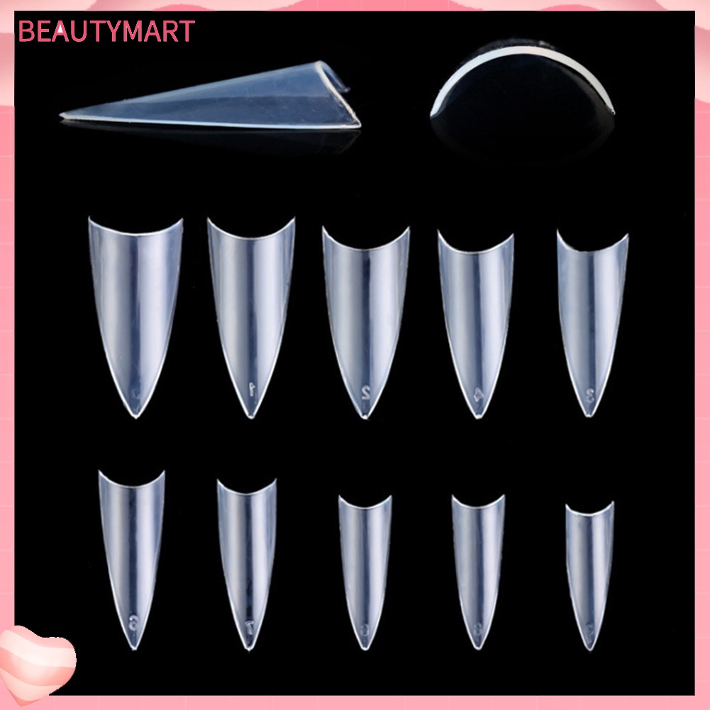 Set 500 Vỏ Bọc Móng Tay Giả Đầu Nhọn Trang Trí Nhà Cửa / Salon DIY
