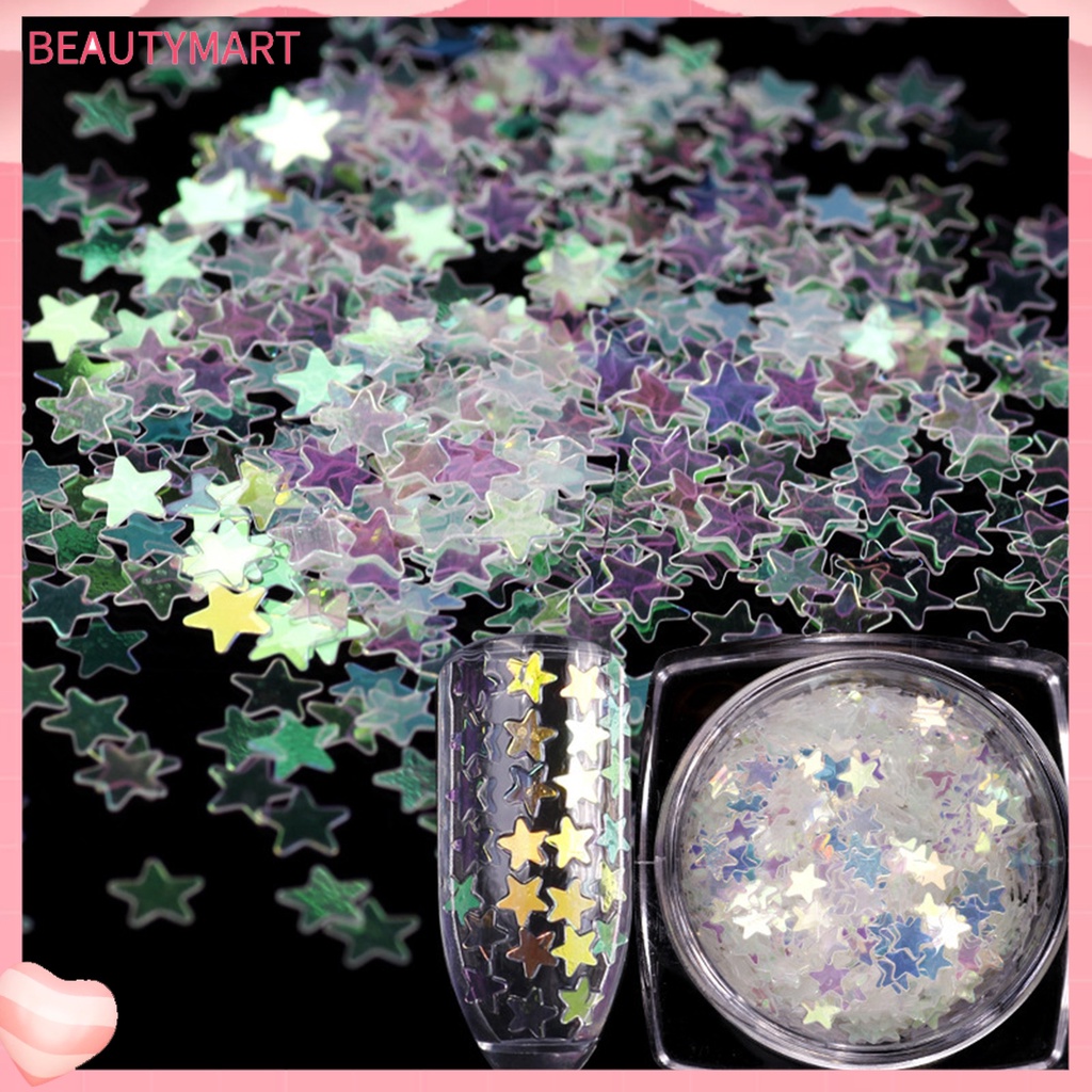 1 Hộp Kim Tuyến Lấp Lánh Hình Trái Tim Dùng Trang Trí Móng Tay Nghệ Thuật DIY