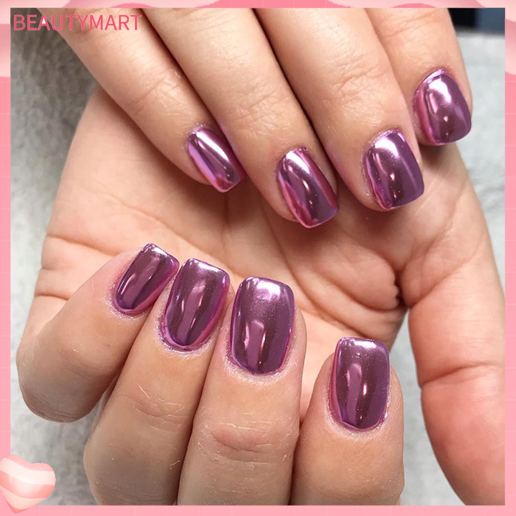 Bột Nhũ Ánh Kim Màu Sắc Lâu Trôi Dùng Trang Trí Móng Nghệ Thuật