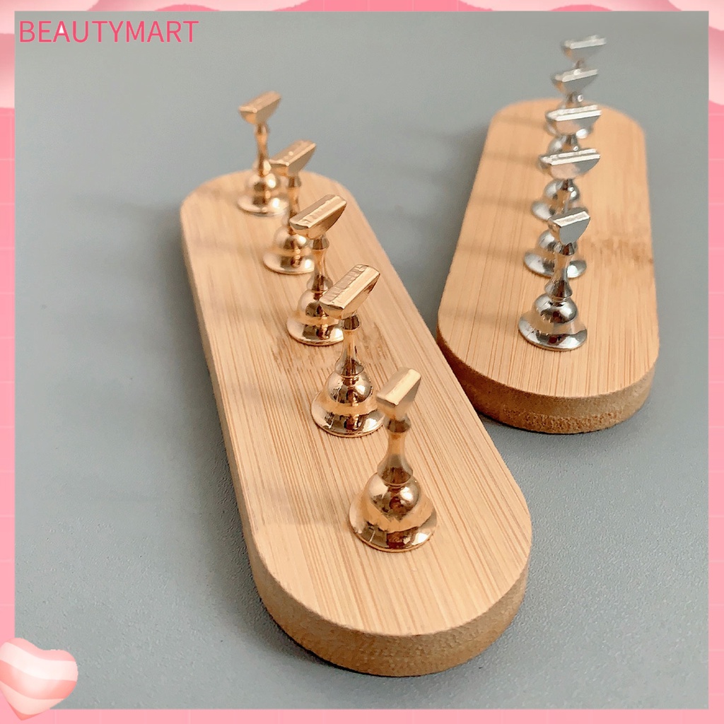1 Bộ Giá Đỡ Móng Tay Giả Bằng Hợp Kim Hấp Thụ Mạnh Dùng Trưng Bày