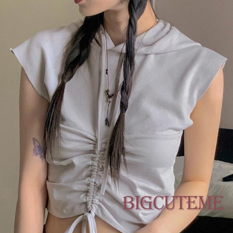 Áo Croptop Tay Ngắn Màu Sắc Thời Trang Mùa Hè Cho Nữ