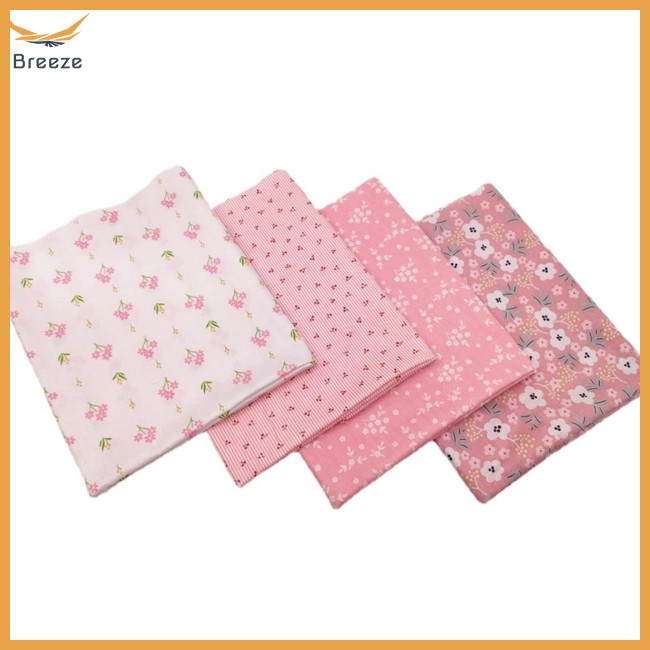 Set 8 Tấm Vải Cotton Nguyên Chất Họa Tiết Hoa Dành Cho May Vá Thủ Công Diy