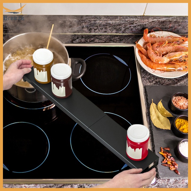 Giá Đựng Gia Vị Có Thể Điều Chỉnh Độ Dài 16.9-32 Inch Chống Rỉ Sét Tiện Dụng Cho Nhà Bếp