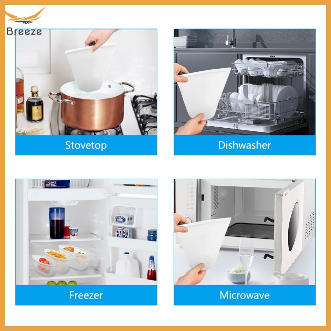 Bộ 8 Tô Silicone Đựng Thực Phẩm Có Thể Tái Sử Dụng