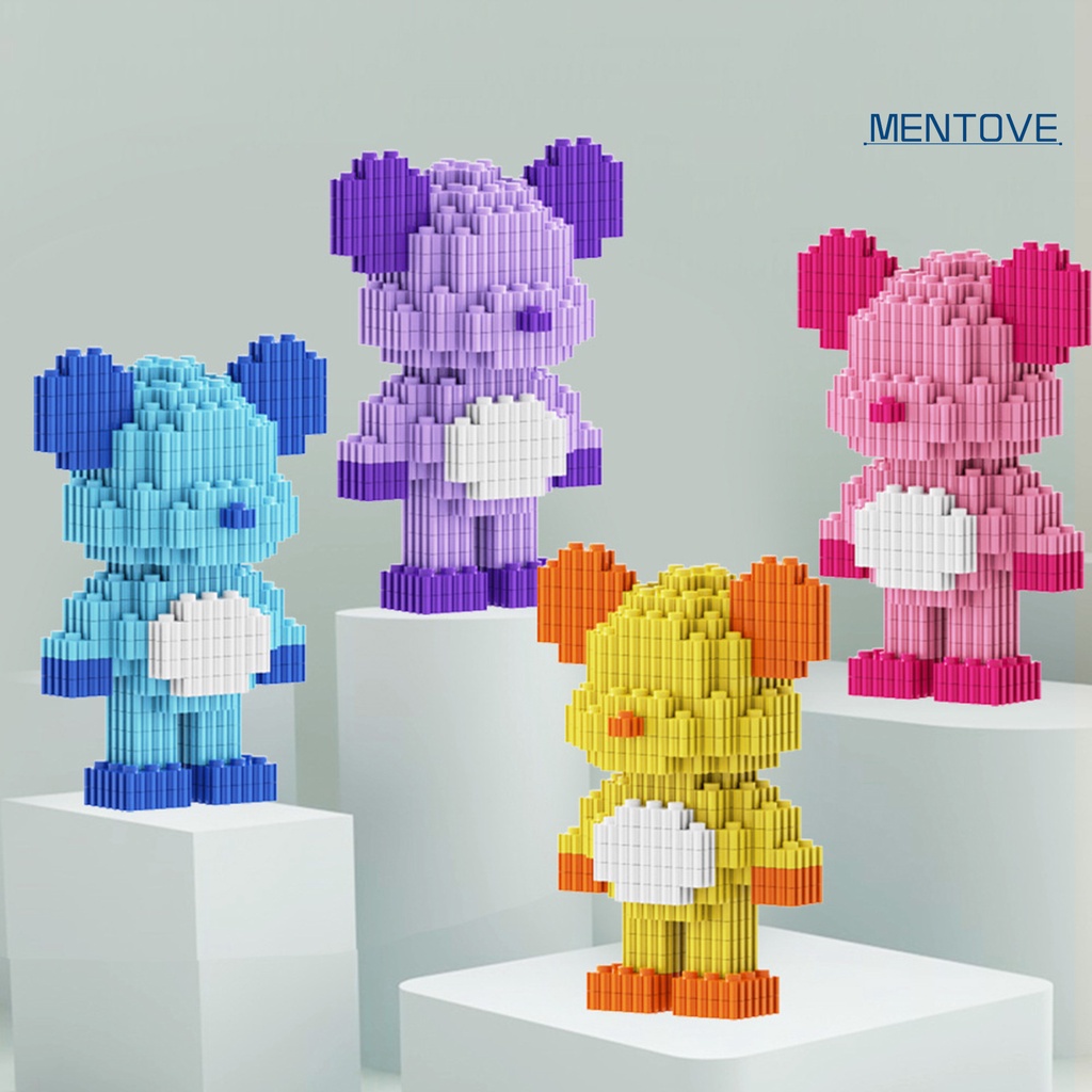 1 Đồ chơi trẻ em Lắp Ráp Mô Hình Gấu Mini 586 Mảnh DIY Dễ Thương Đa Ứng Dụng