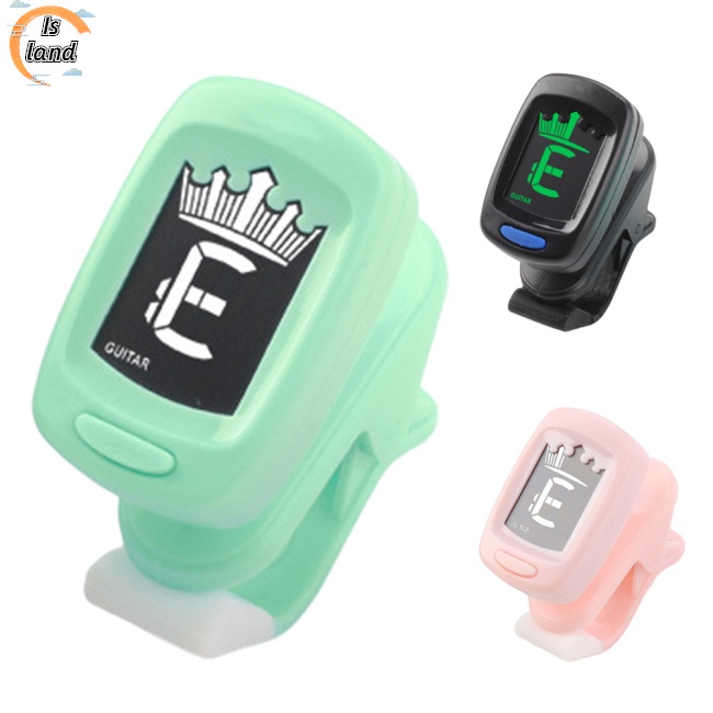 Kẹp Lên Dây Đàn Guitar / Bass / Violin / Ukulele Có Màn Hình LCD Hiển Thị Thông Dụng