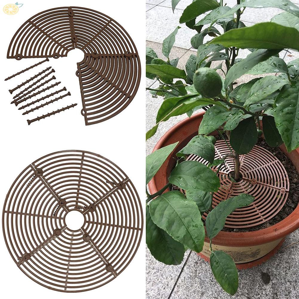 【VARSTR】Plant Pot Grid Home Garden Flower Soil Protect Pots Pet Children Safety Cover