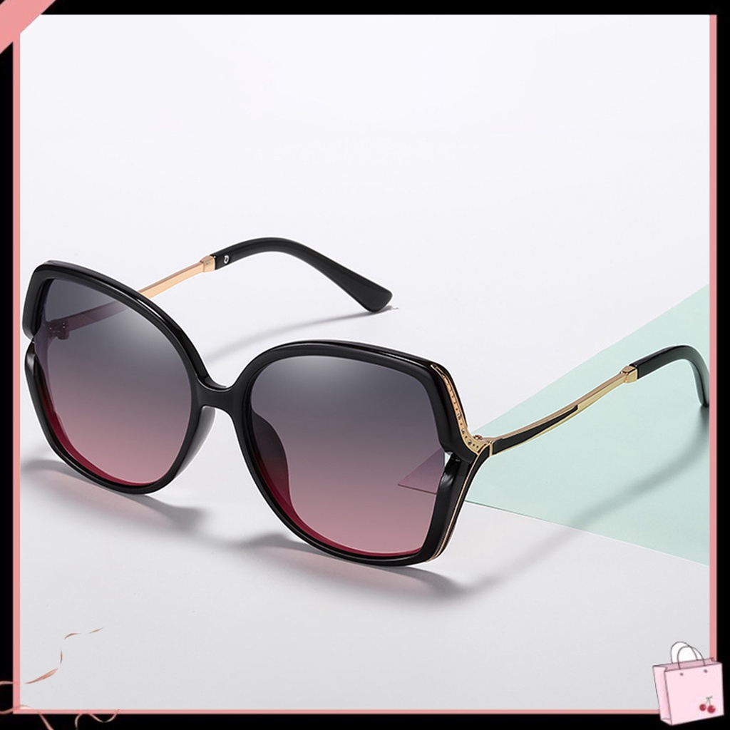 Kính Mát Gọng Lớn Thay Đổi Màu Sắc Chống Tia UV400 Dành Cho Nữ