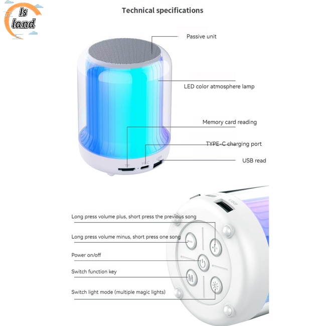 Loa Bluetooth Không Dây A22 Nhỏ Gọn Nhiều Màu Sắc Chất Lượng Cao