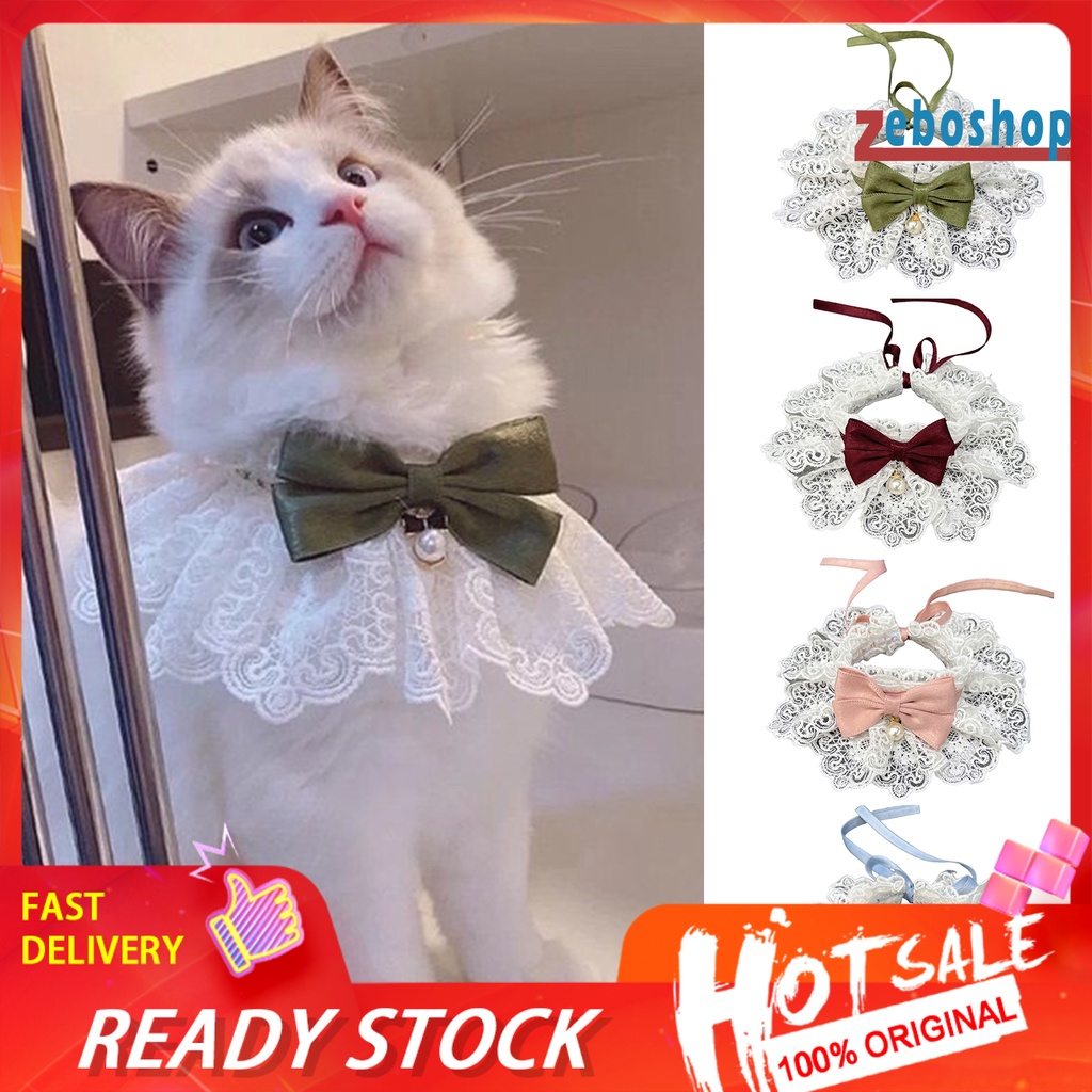 Vòng Cổ Đính Nơ Dễ Thương Quyến Rũ Dành Cho Thú Cưng