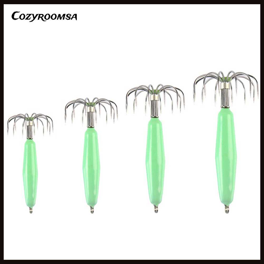 Bộ 12 Móc Câu Hình Con Mực Phát Quang