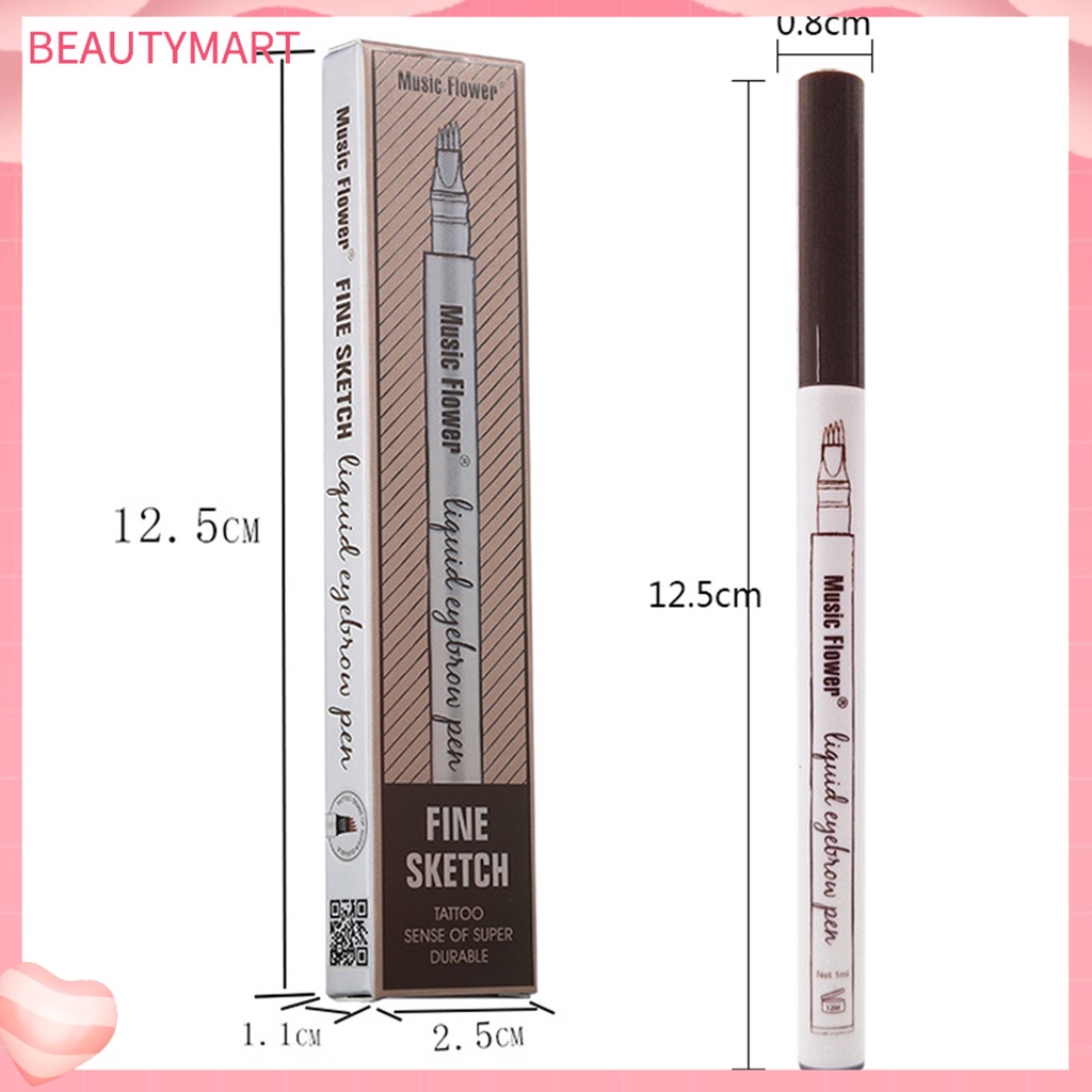Bút Kẻ Lông Mày Dạng Phẩy Sợi Chống Nước Tự Nhiên Cho Nữ