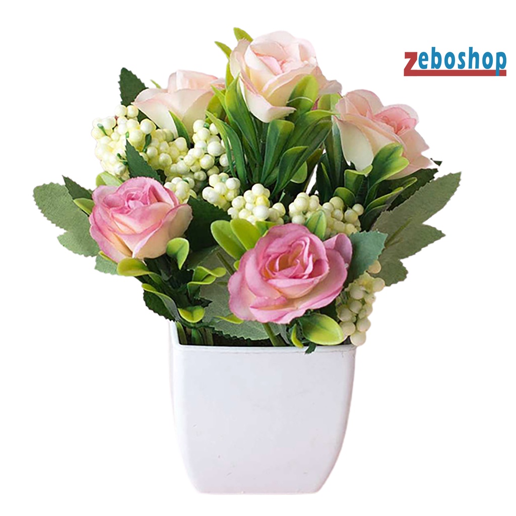 Chậu Cây Bonsai Giả Chống Tia UV Trang Trí Nhà Cửa DIY