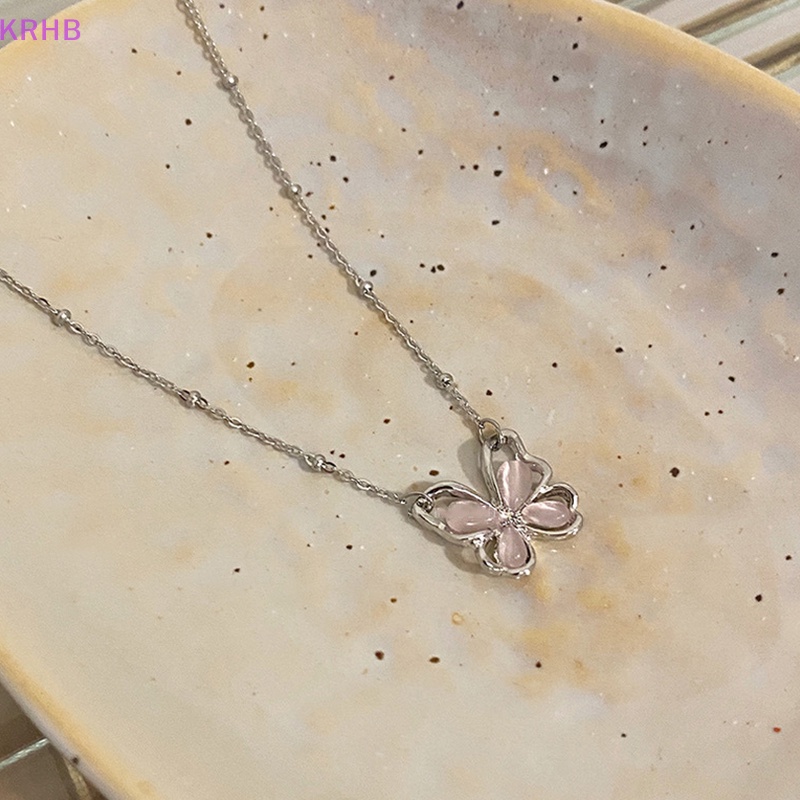 Vòng cổ Mặt Hình Bướm Đính Đá Lấp Lánh Thời Trang Dành Cho Nữ Mới