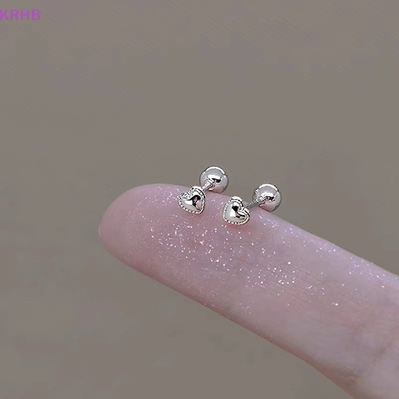 1 Đôi Khuyên Tai Hình Trái Tim Thời Trang Dành Cho Nữ Mới