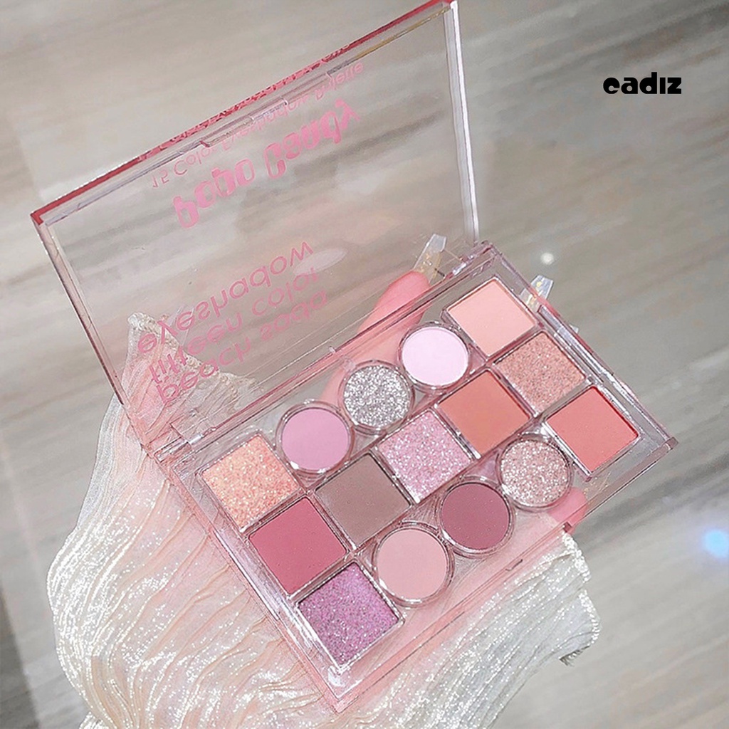 Bảng Phấn Mắt 15 Màu Sắc Hiệu Ứng Lì / Ánh Nhũ Chống Nhòe Bền Màu Dài Lâu 20g