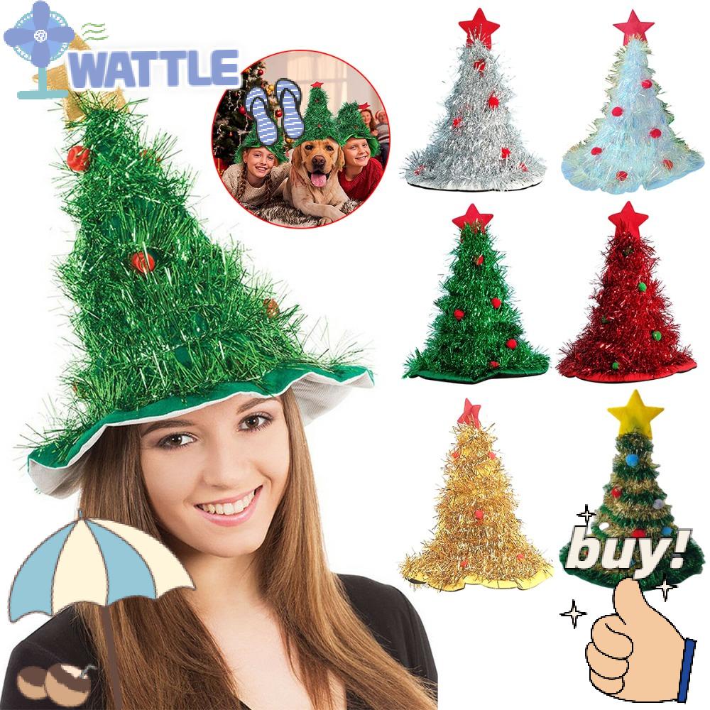 Nón Giáng Sinh Bằng Vải Không Dệt Lấp Lánh Cho Người Lớn Và Trẻ Em