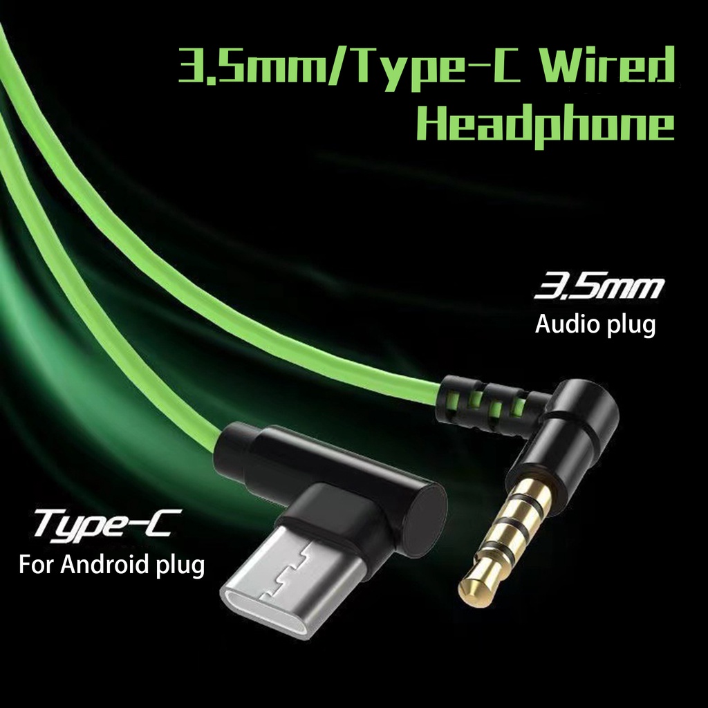 Tai Nghe Nhét Tai Jack 3.5mm / Type-C Chuyên Dụng Cho Điện Thoại Máy Tính