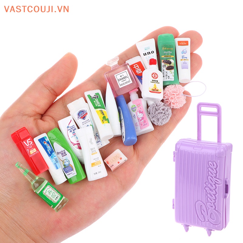 1 Bộ Đồ Dùng Nhà Tắm Tỉ Lệ 1: 12 Trang Trí Nhà Búp Bê