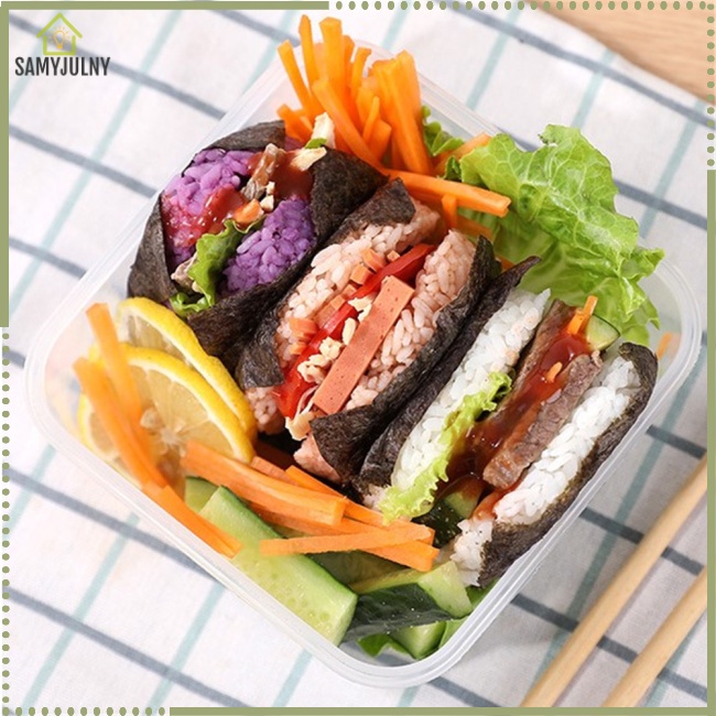 Khuôn Làm Cơm Bento Hình Tam Giác / Vuông / Tròn
