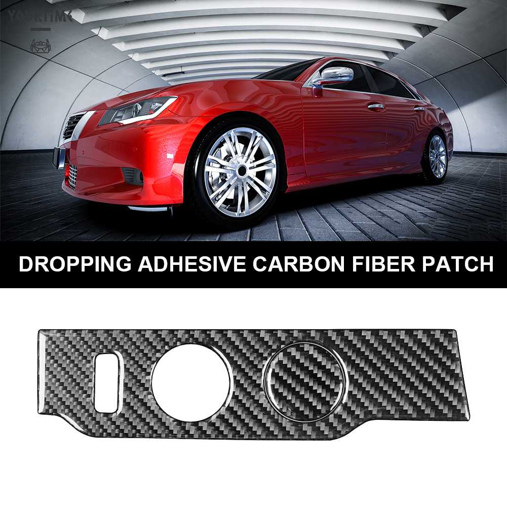 Bộ 2 Miếng Dán Trang Trí Nội Thất Xe Hơi Bằng Sợi Carbon Cho Colorado 2015