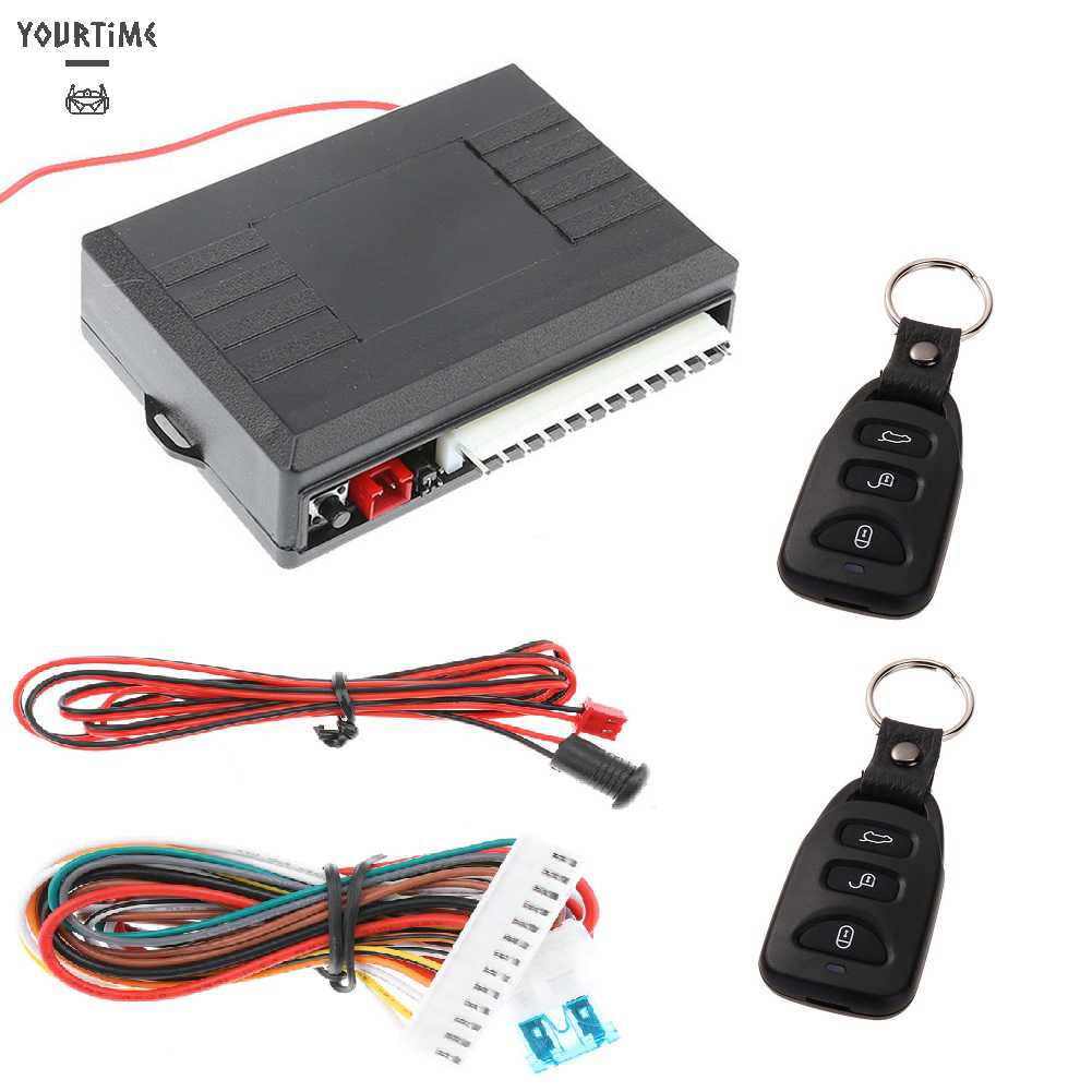Bộ ĐiềU KhiểN KhóA CửA Xe Tự ĐộNg 12V 315MHz VớI ĐèN LED BáO ĐộC Đá