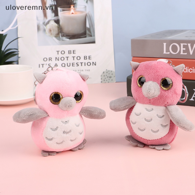 Móc Khóa Hình Cú Nhồi Bông Mềm Mại Dễ Thương