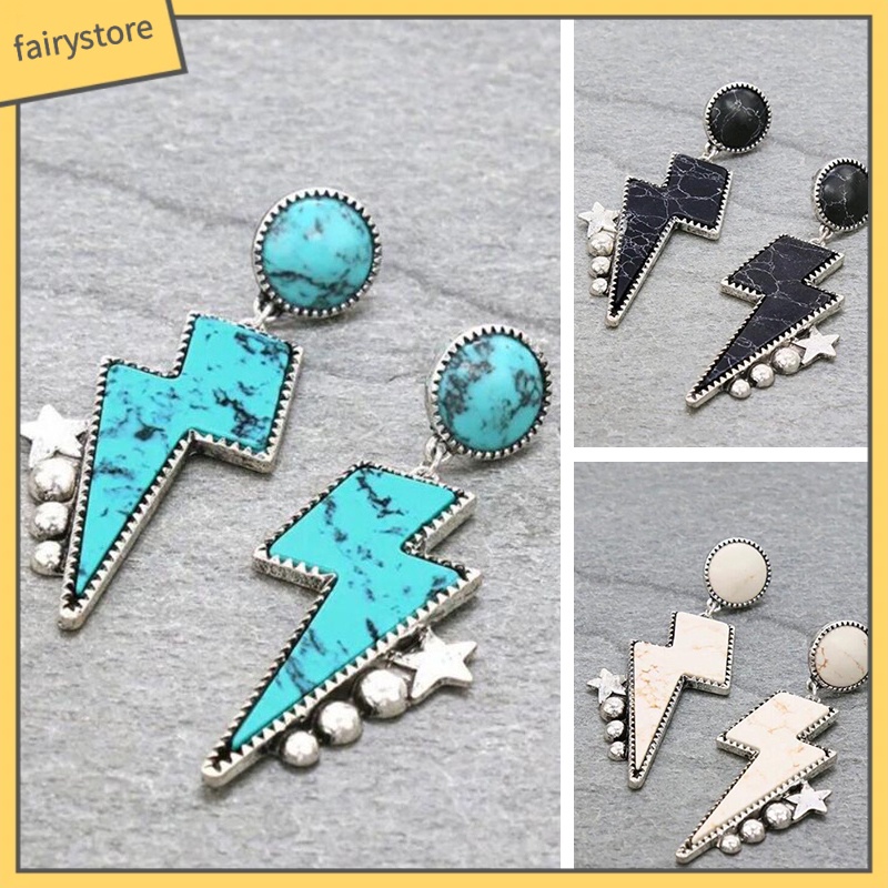 1 Đôi Bông Tai Hình Ngôi Sao Năm Cánh Phong Cách Bohemian Thời Trang Cho Nữ