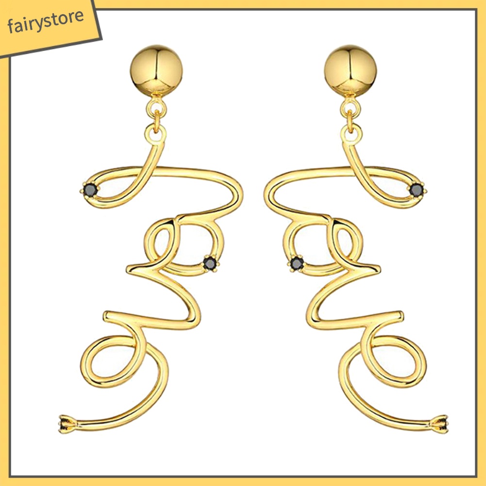 Bông Tai Hình Trái Tim Đính Đá Thời Trang Dành Cho Nữ