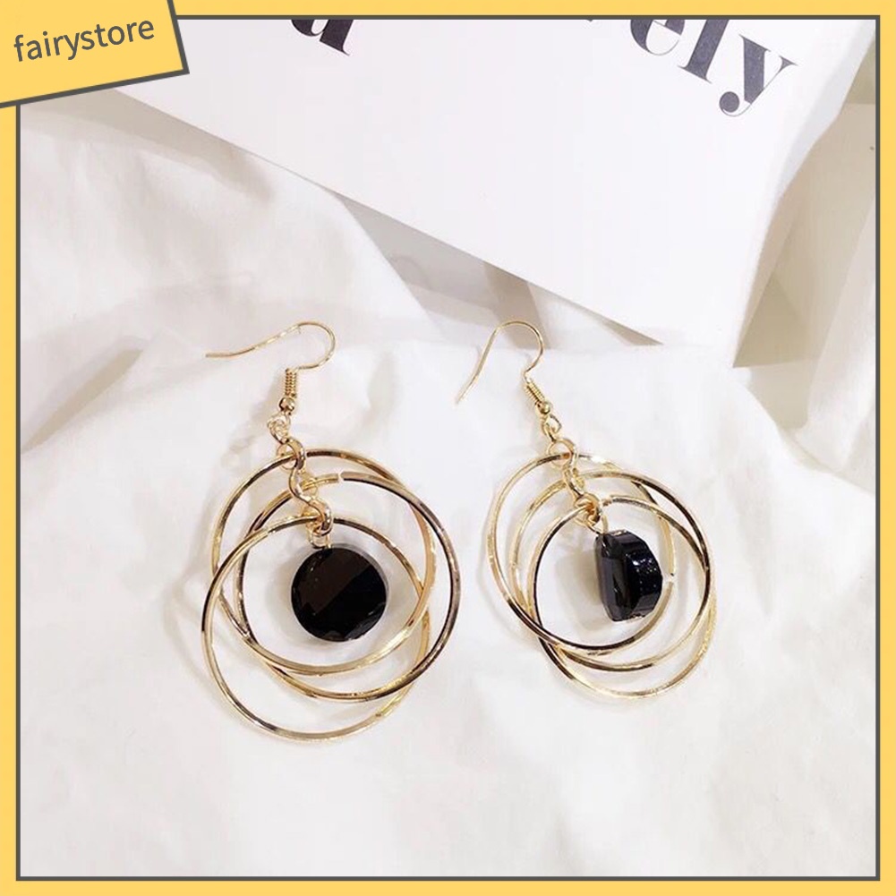 Bông Tai Móc Hình Tròn Rỗng Thanh Lịch Cho Nữ