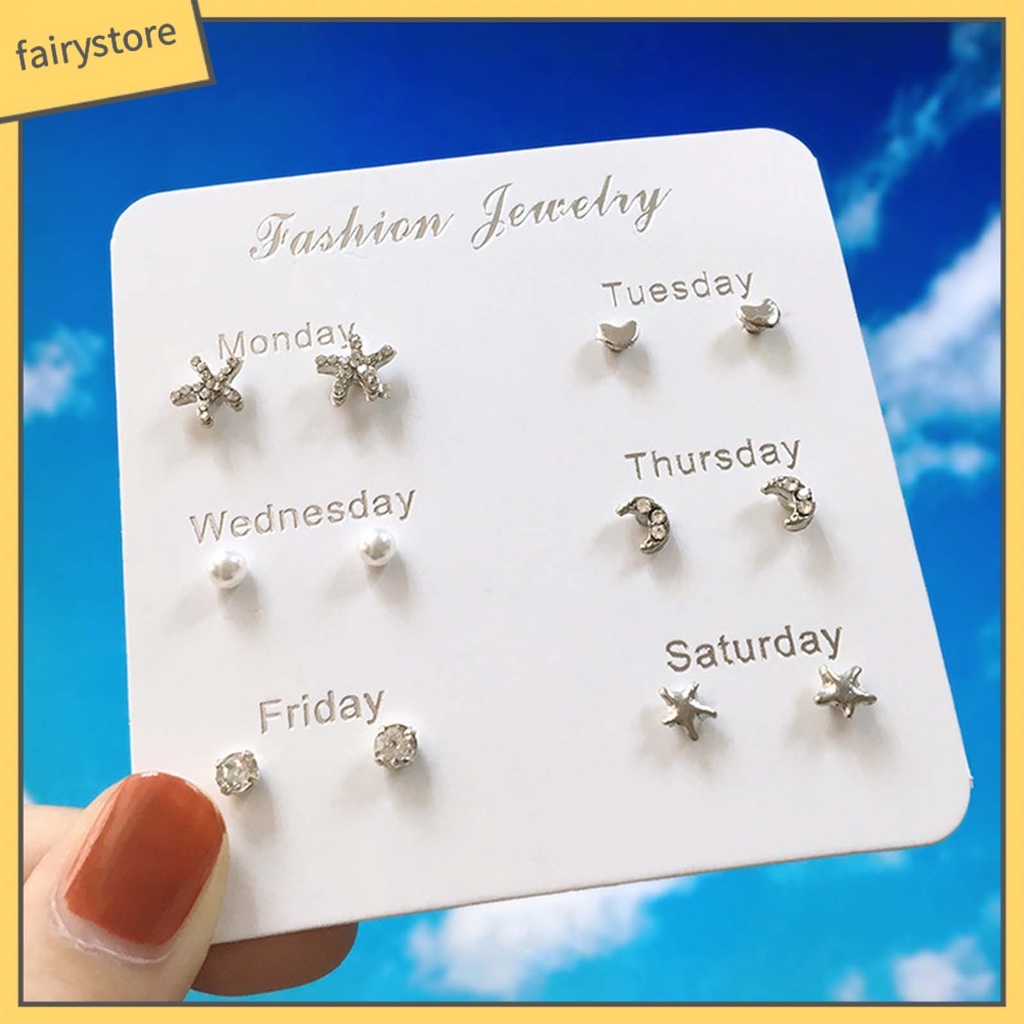 Bông Tai Hình Ngôi Sao Bằng Hợp Kim Dễ Thương