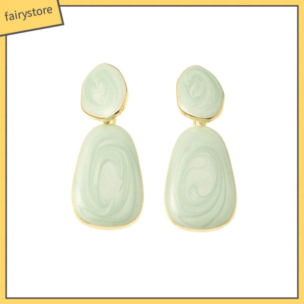 [FRO] Bông Tai Thả Dây Nhỏ Màu Kẹo Tươi Tắn Duyên Dáng Phù Hợp Với Câu Lạc