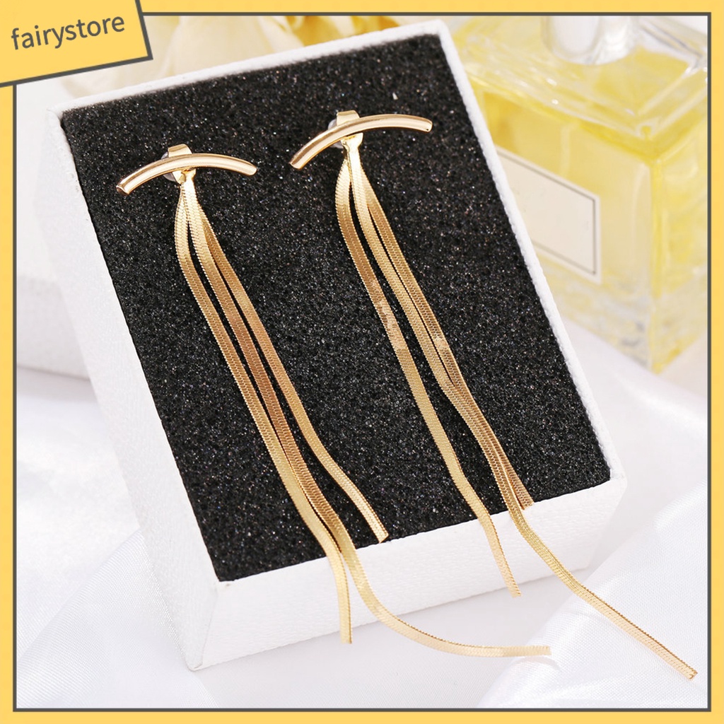 1 Đôi Bông Tai Dáng Dài Hình Rắn Phong Cách Bohemian Thời Trang