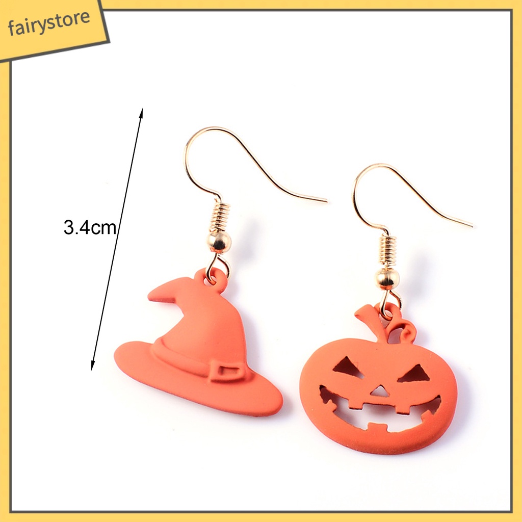 1 Cặp Bông Tai Hợp Kim Sáng Bóng Phong Cách Hoạt Hình Dễ Phối Đồ Hóa Trang Halloween Dating FRO]