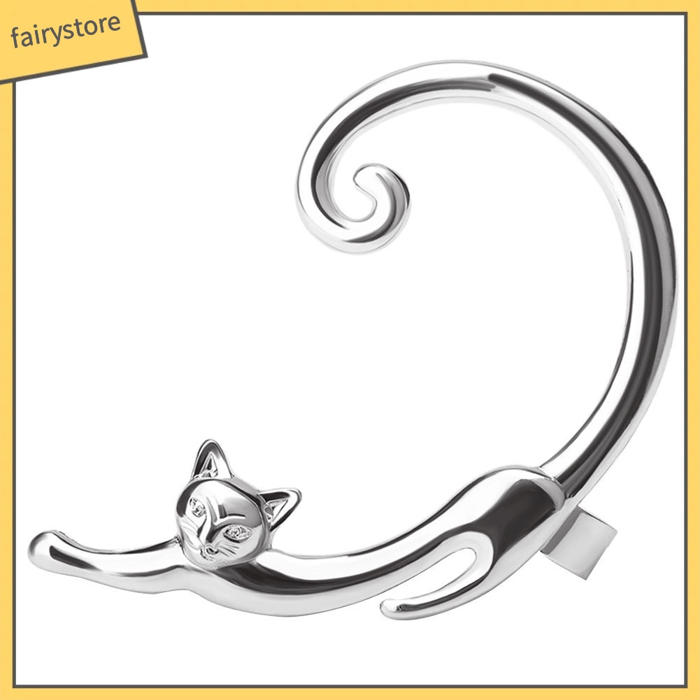 1 Khuyên Vành Tai Hình Mèo Hoạt Hình Dễ Thương Cho Nữ