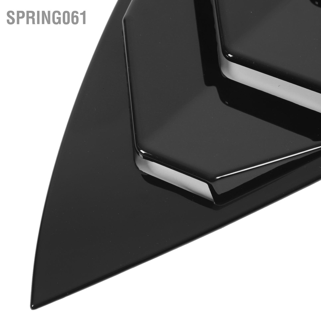 Spring061 2 Chiếc Cửa Sổ Bên Xẻ Tà Bề Mặt Mịn Tam Giác Bộ Chia Bóng Bao Da Thay Thế Cho Mẫu Tesla Model Y 2021 Đến 2023