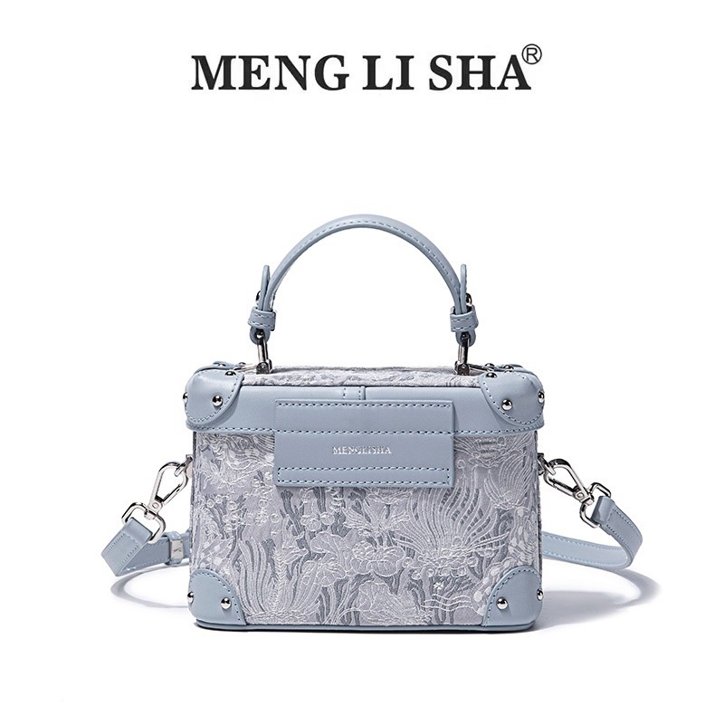 Túi Đeo Chéo Bằng Da Thuộc Thêu Trang Trí Thời Trang Dành Cho Nữ