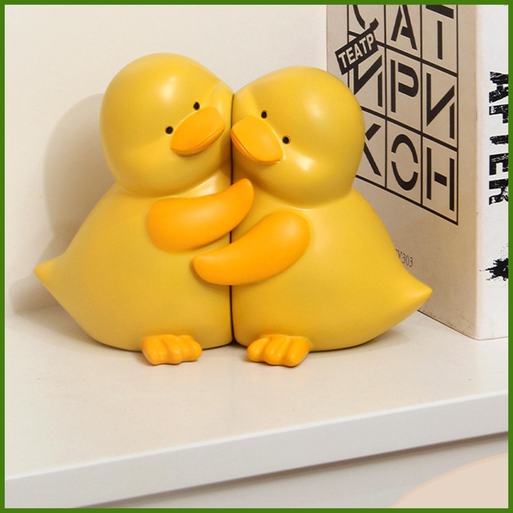 Nút Chặn Sách Hình Vịt Ôm Nhau Bằng Nhựa Resin Dễ Thương Sáng Tạo