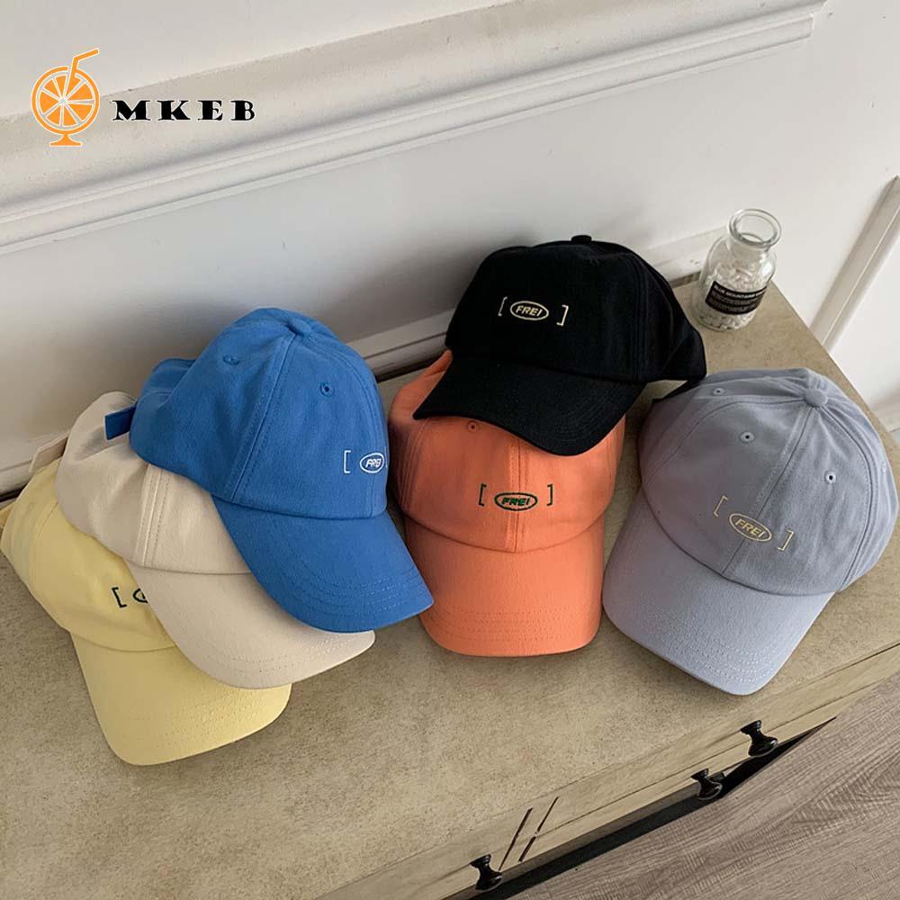 MKEB Mũ Lưỡi Trai Thêu Chữ Đơn Giản Phong Cách Hip Hop Thời Trang Hàn Quốc Trẻ Trung
