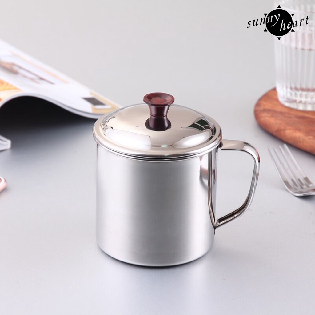 Cốc Uống Nước Bằng Thép Không Gỉ Thân Thiện Với Môi Trường Thiết Kế Tay Cầm Độc Đáo Cho Cắm Trại