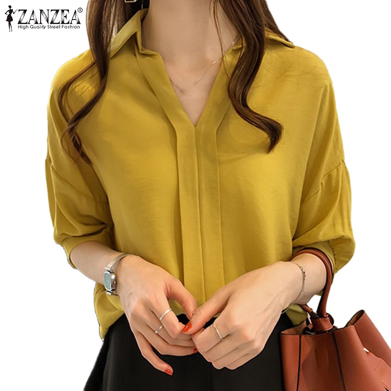 Zanzea Áo Nữ Tay Ngắn Cổ Chữ V Thời Trang Quyến Rũ