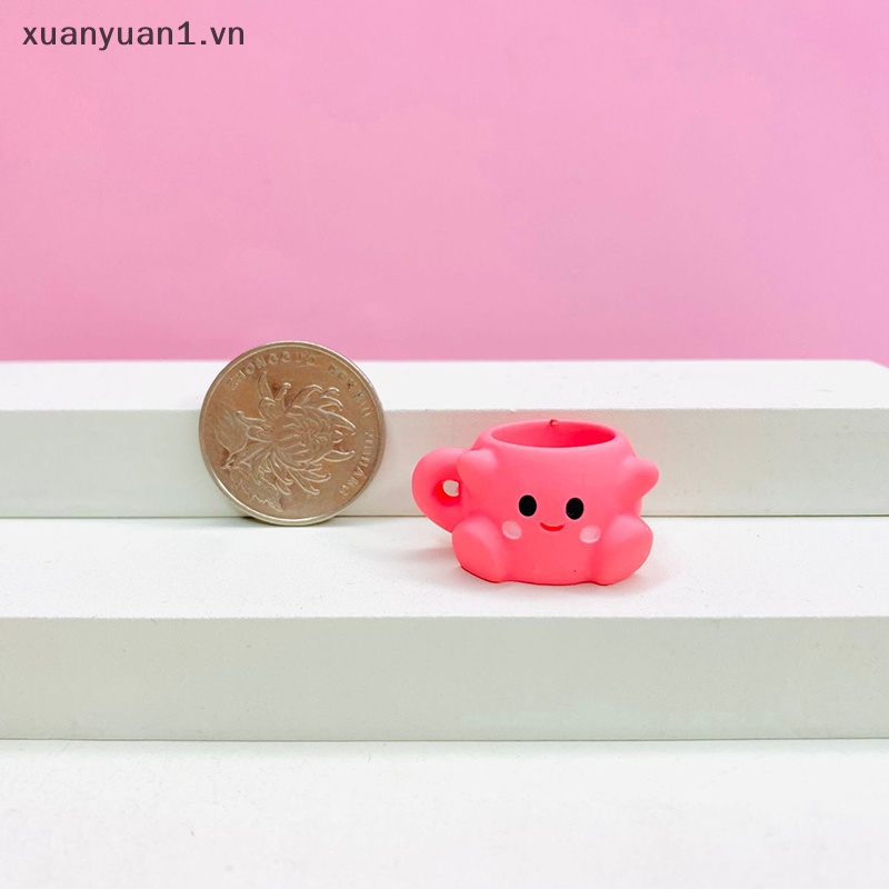 Set 5 Móc Khóa Hình Ly Sanrio Mini Trang Trí Nhà Búp Bê