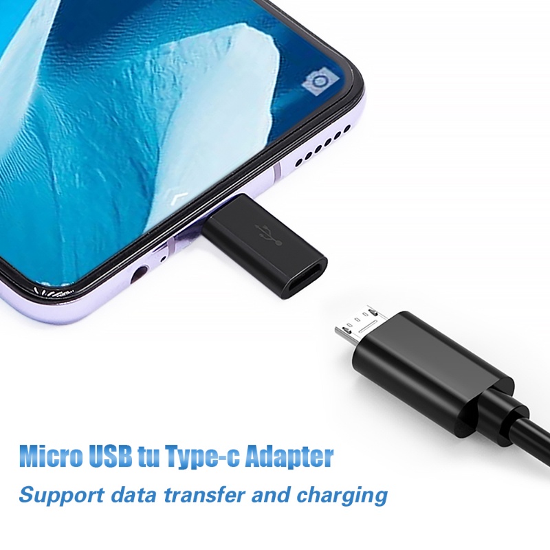Đầu Chuyển Đổi Dữ Liệu Micro USB Sang Type-C Tiện Dụng Cho Hầu Hết Các Thiết Bị Di Động