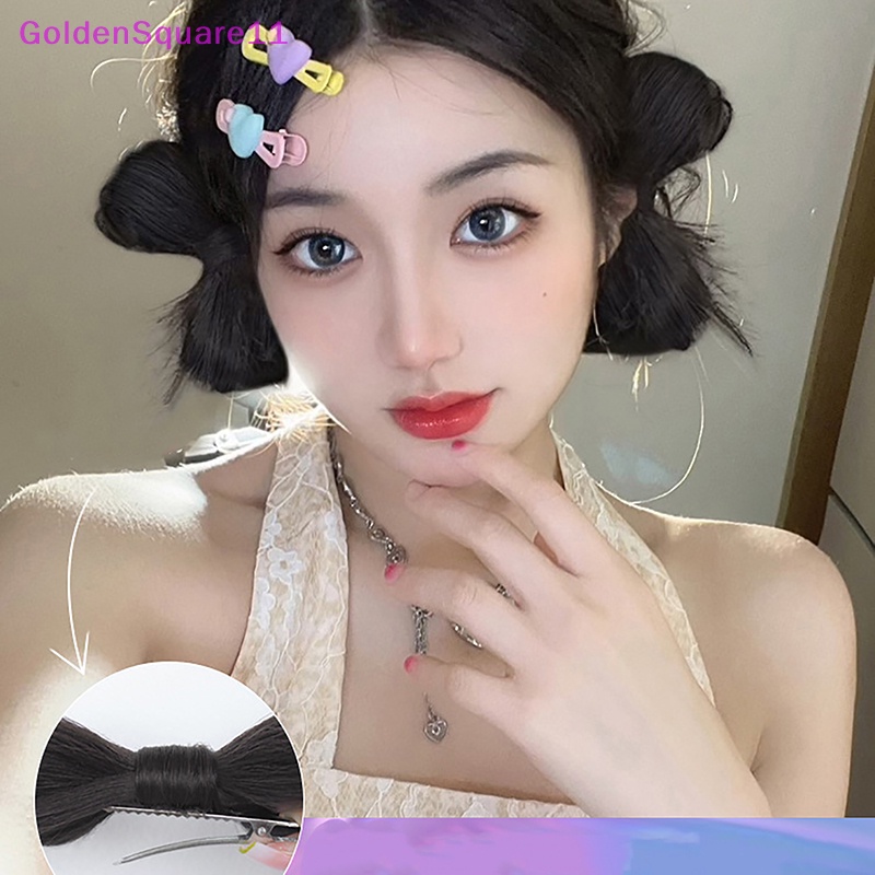 Set 1 / 2 Kẹp Tóc Giả Thắt Nơ Phong Cách Cổ Điển Thanh Lịch Dành Cho Nữ