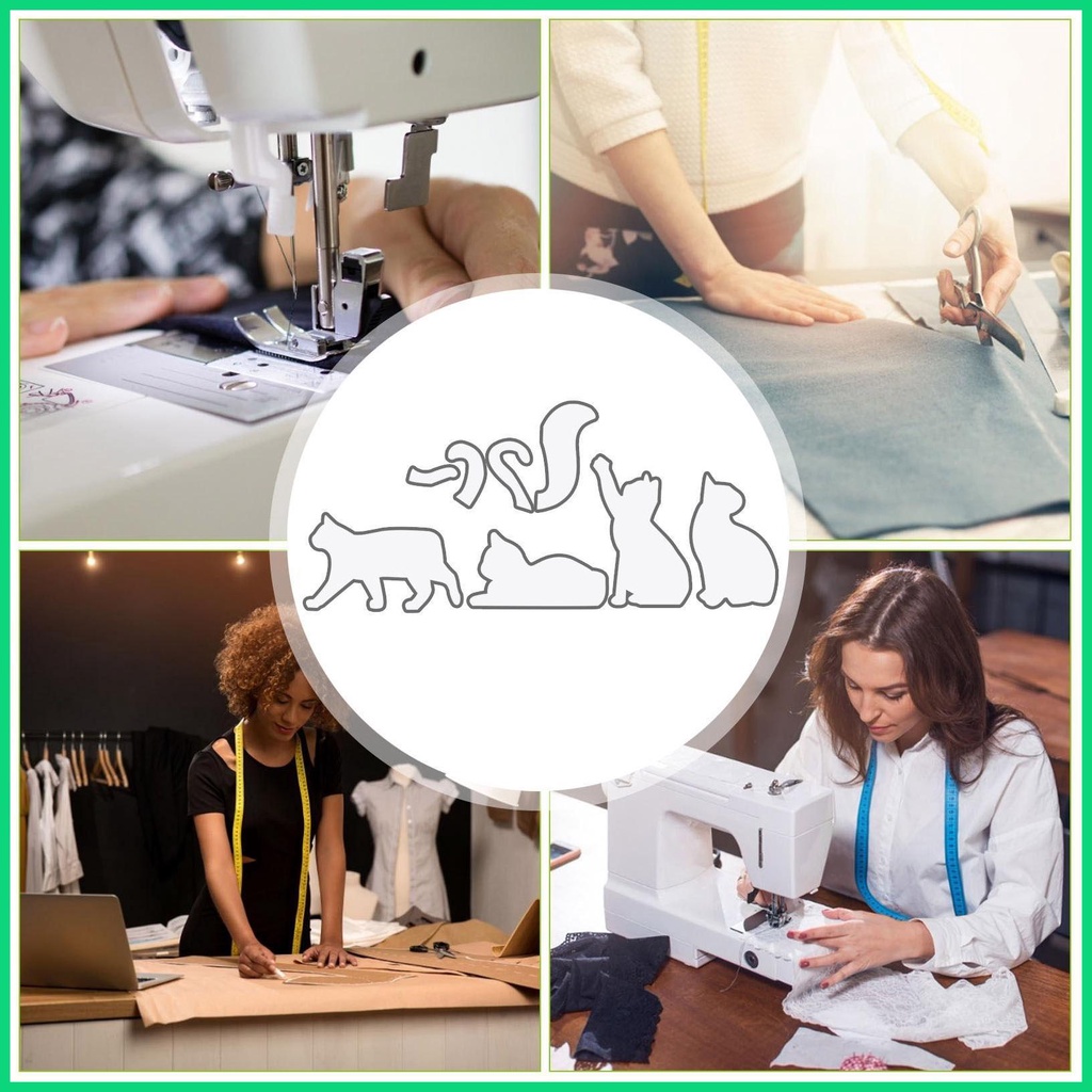 Khuôn Cắt Giấy Kim Loại Hình Mèo Dễ Thương