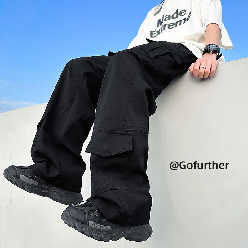 Quần Dài Ống Rộng Phong Cách Đường Phố Mỹ Cá Tính Cho Nam