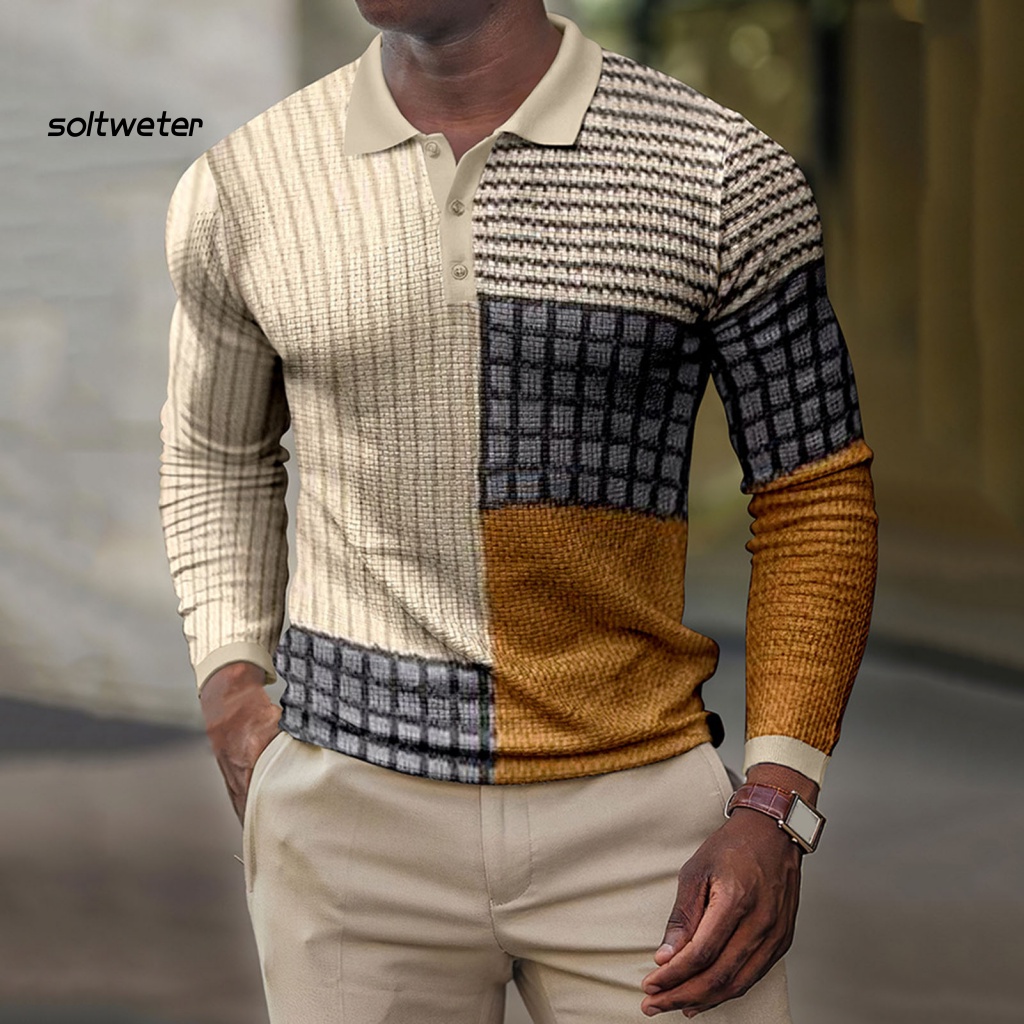 Áo Sơ Mi Tay Dài Thấm Hút Mồ Hôi Nhanh Khô In Họa Tiết Thời Trang Mùa Xuân Cho Nam