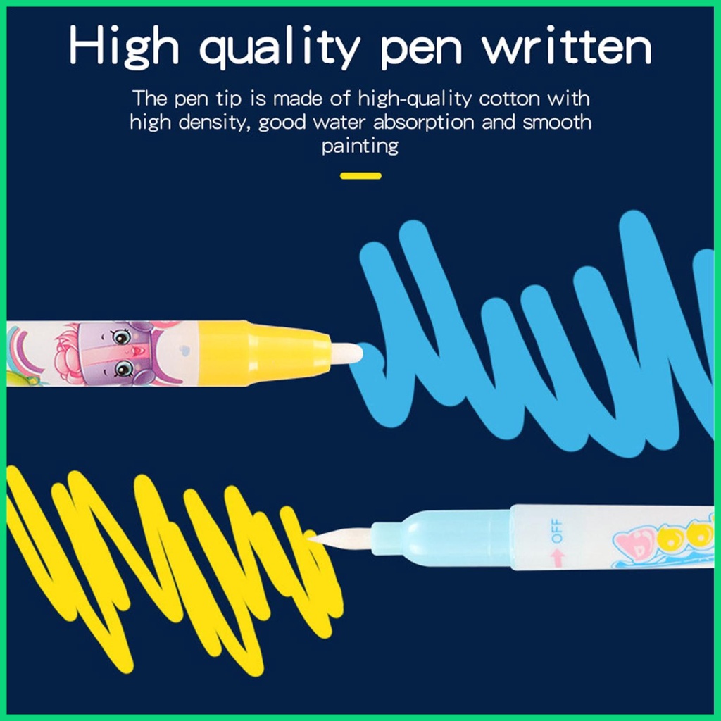 Thảm Tô Màu Nước Ma Thuật Cỡ Lớn Kèm Dụng Cụ Bút Nước Giáo Dục Cho Bé Gái