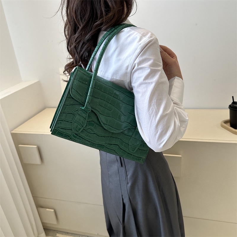 Túi Đeo Vai Nắp Gập Dáng Vuông Nhỏ Họa Tiết Vân Đá Thời Trang Mùa Hè 2023 Cho Nữ